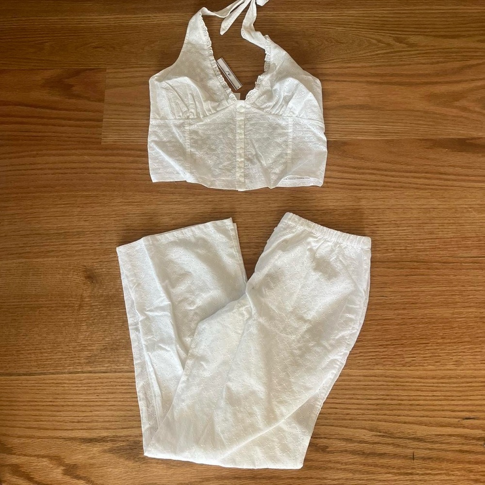 Frankie's Bikinis White Pants & Jumpsuit Set